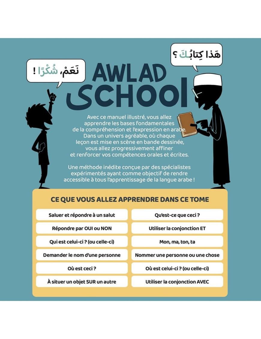 J'apprends à m'exprimer en langue arabe avec Awlad school (vol 1) - BDouin