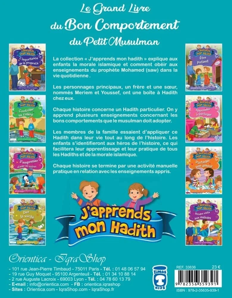 Le grand livre du bon comportement du petit Musulman Orientica Livre Islam Enfant 9782356359391 Librairie Musulmane Al-imen