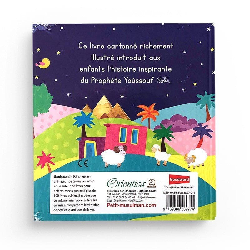 Les aventures du Prophète Yoûssouf (livre avec pages cartonnées) Orientica Livre Islam Enfant 9789386589774 Librairie Musulmane Al-imen
