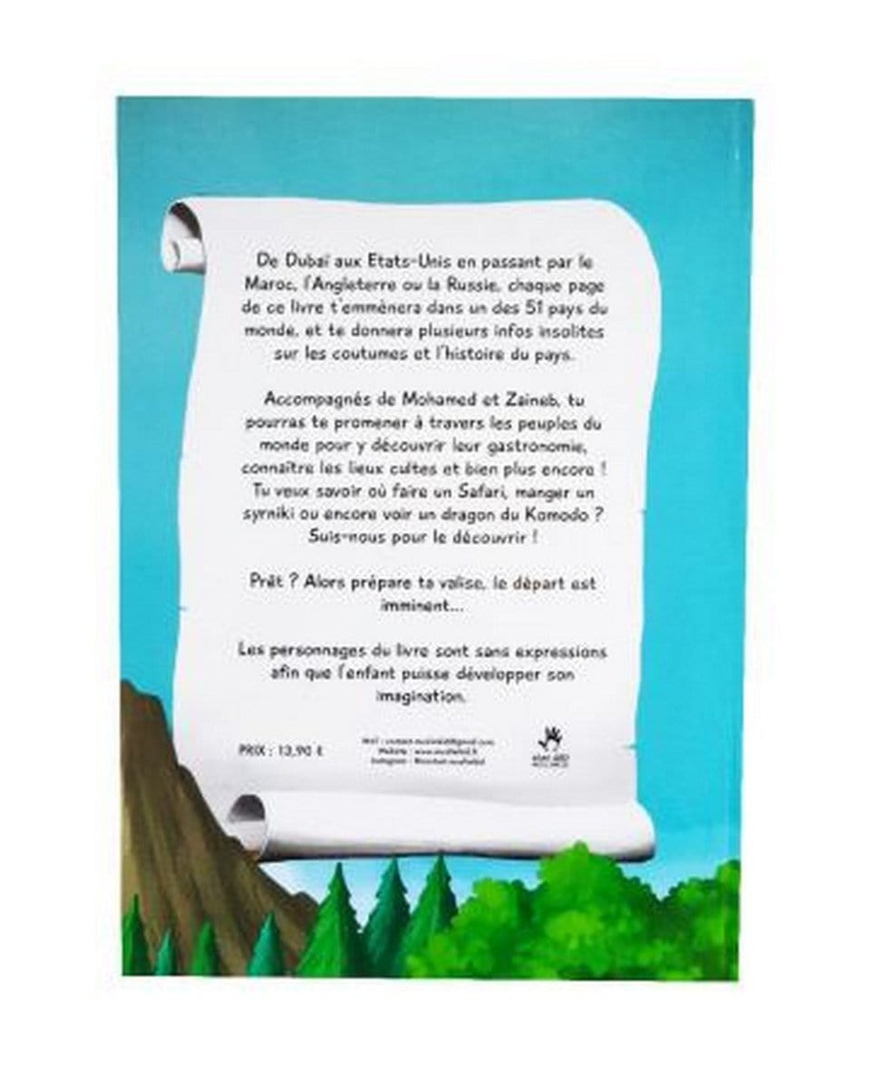 Mon voyage autour du monde - éditions Muslim Kid MuslimKid Livre Islam Enfant 9782493483157 Librairie Musulmane Al-imen
