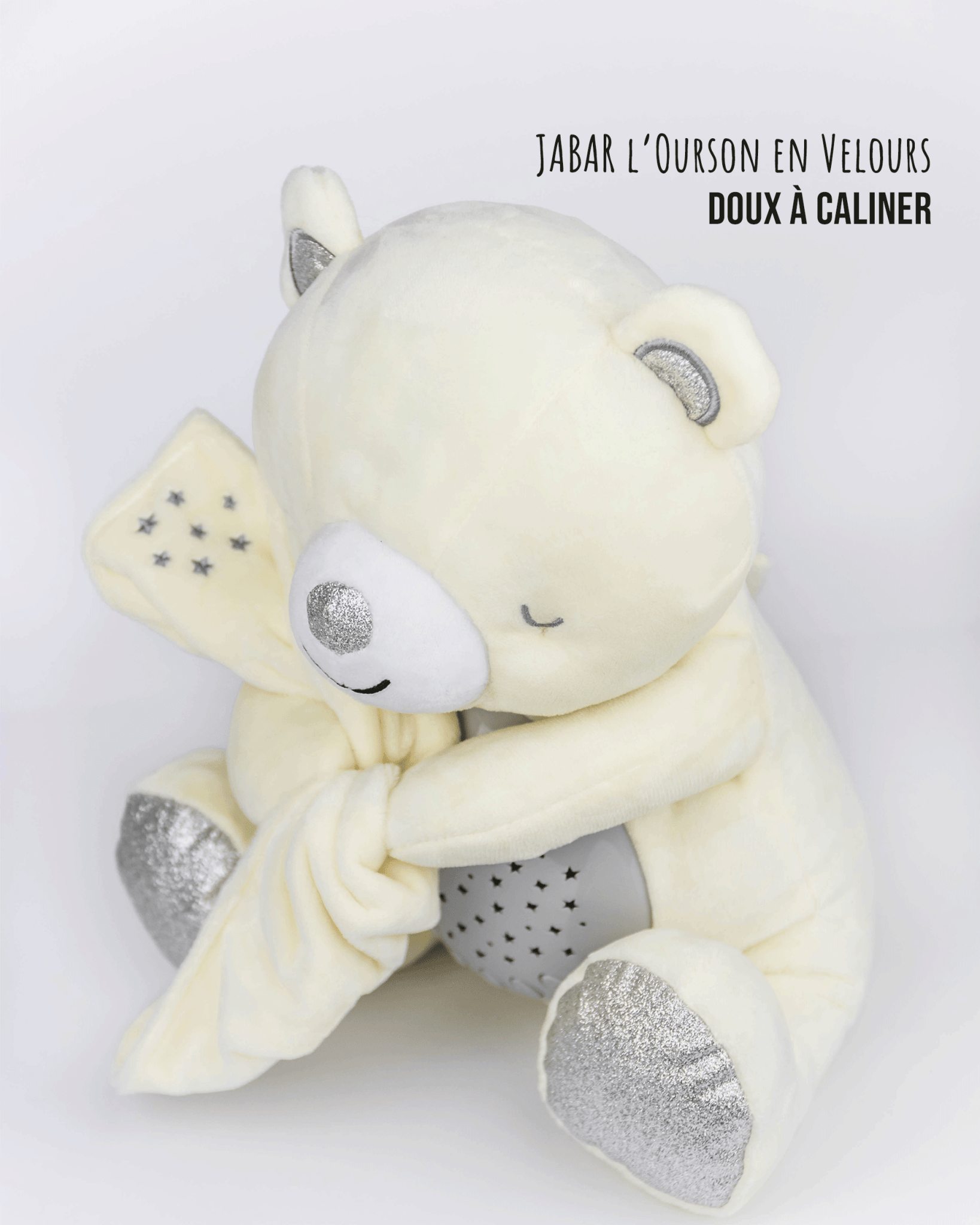Nounours Jabar - Veilleuse coranique pour enfants avec capteur de pleurs et récitation du Coran Moominins Jeu Islam 770010754077 Librairie Musulmane Al-imen