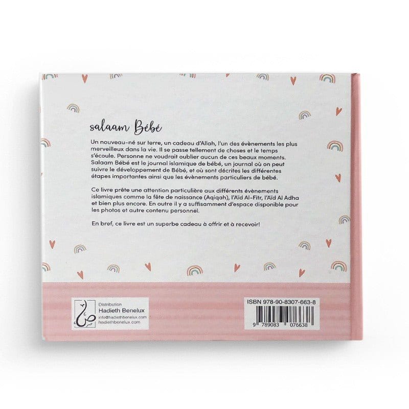 Salaam Bébé : Le Journal Islamique Du Bébé (Rose) - Hadieth Benelux Hadieth Benelux Livre Islam Enfant Librairie Musulmane Al-imen