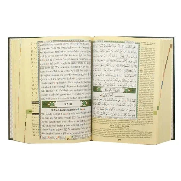Coran Tajwid avec Traduction et Translittération en Allemand, taille : 17x24 cm Dar Al Ma'rifa Livre Coran/Qur'an Tajwid 9789933900236 Librairie Musulmane Al-imen