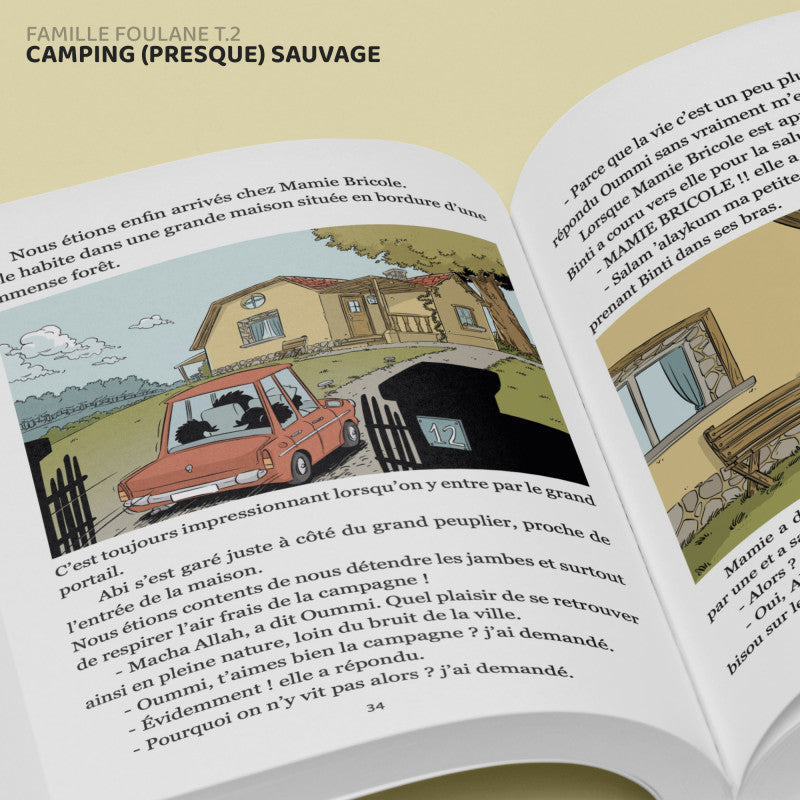 La Famille Foulane (Tome 2) - Camping (presque) sauvage - BDouin