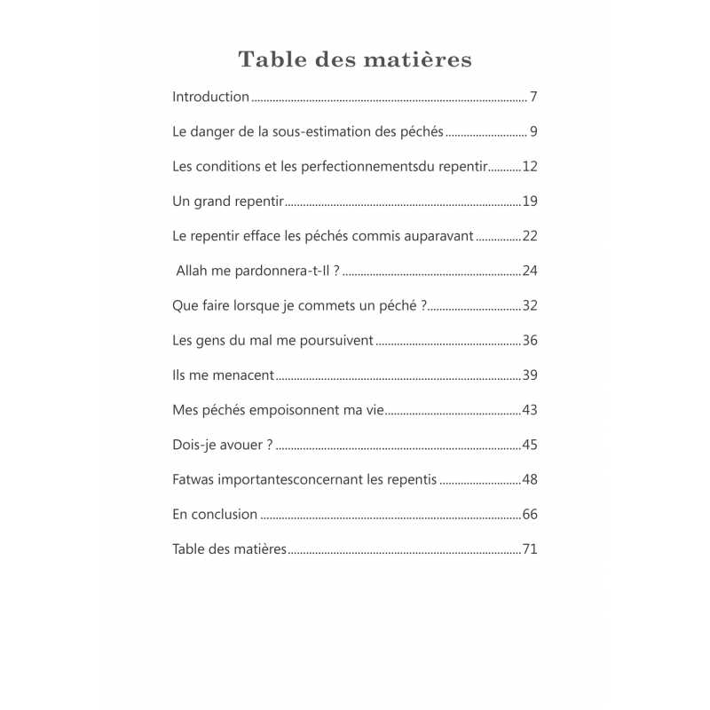 Je veux me repentir mais... - Muhammad Sâlih al-Munajjid Al-Hadîth Livre > Islam > Foi et Spiritualité 9782875452054 Librairie Musulmane Al-imen