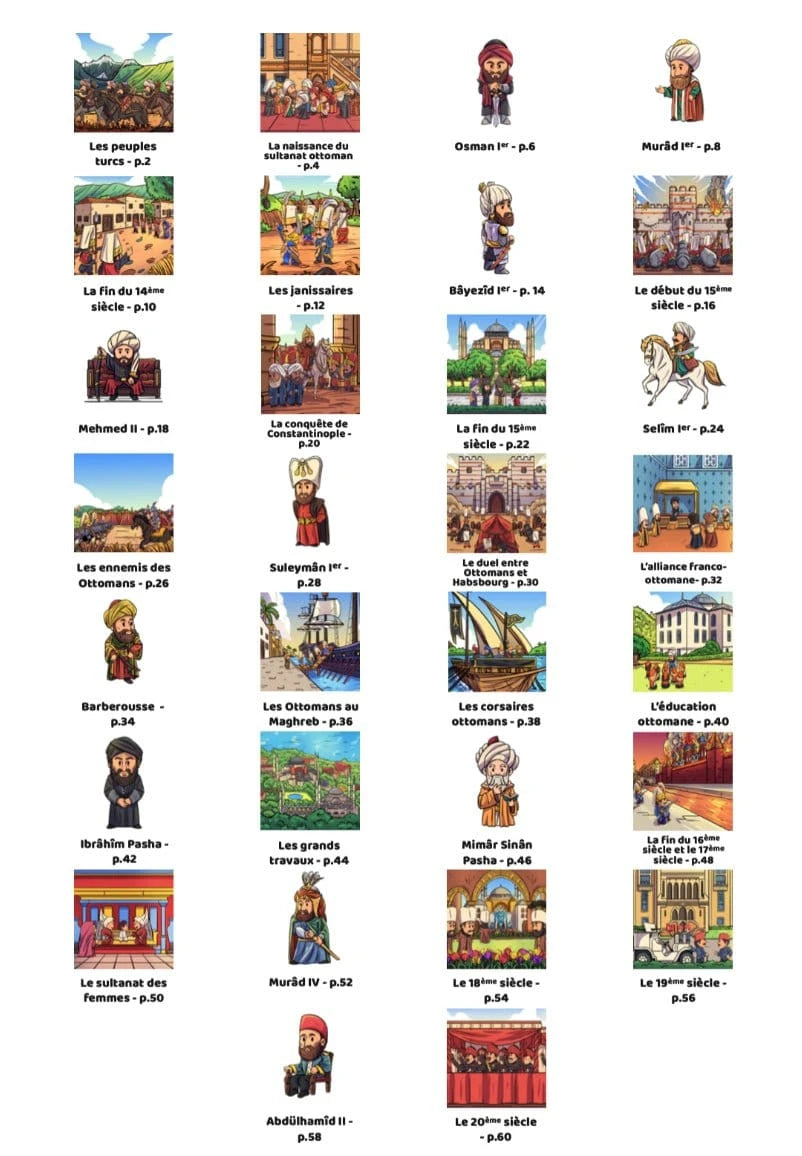 La petite histoire des Ottomans par ‘Issa Meyer et Robi Dalimonte Ribât Livre Islam Enfant 9782491948702 Librairie Musulmane Al-imen