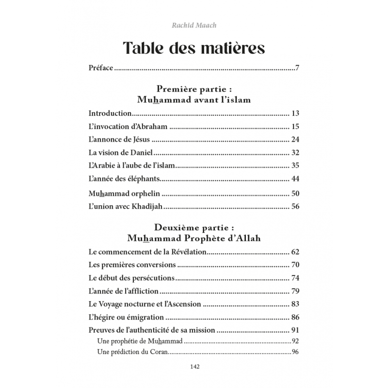 La vie de Muhammad à la lumière du Coran et des deux recueils authentiques - Par Rachid Maach - Éditions Al-Hadîth Al-Hadîth Livre > Islam > Biographie 9782875453686 Librairie Musulmane Al-imen
