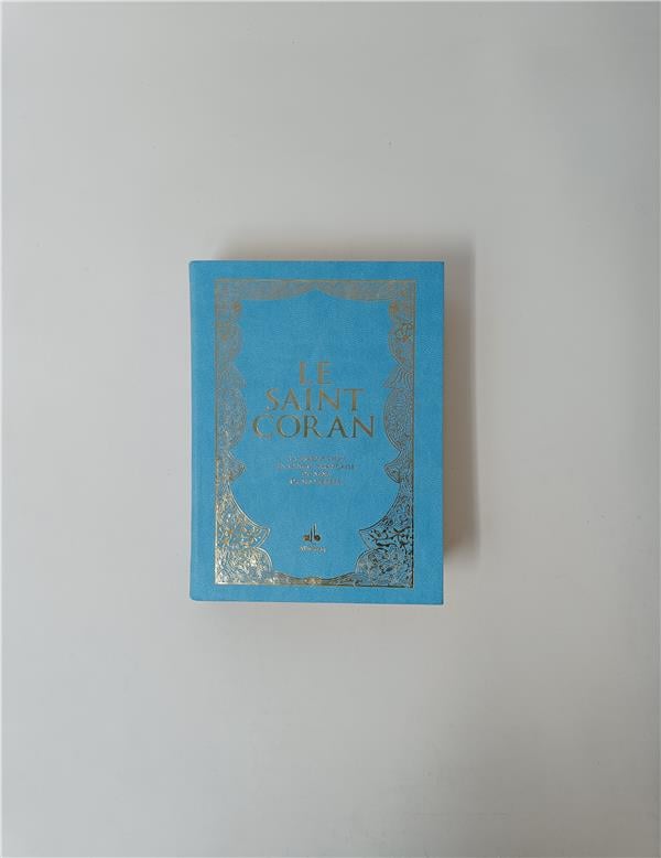 Le Saint Coran et la traduction en langue française du sens de ses versets (Poche) (Pages avec Tranche Dorée) Turquoise Al - imen