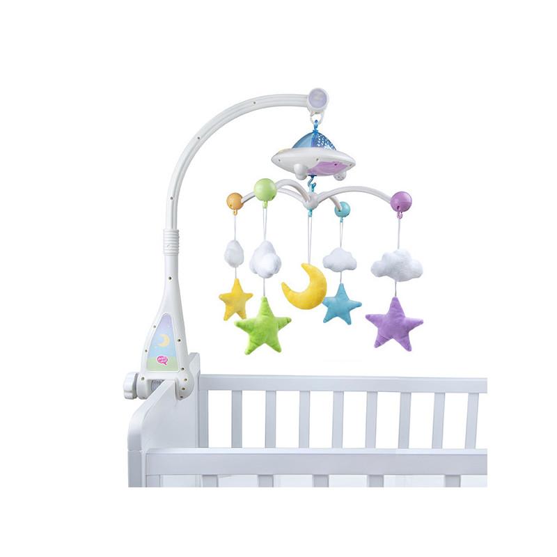 Mobile Bébé Coranique lumineux « Lune étoiles» Télécommandé - Mobile Moon & Stars Desi Doll Al - imen