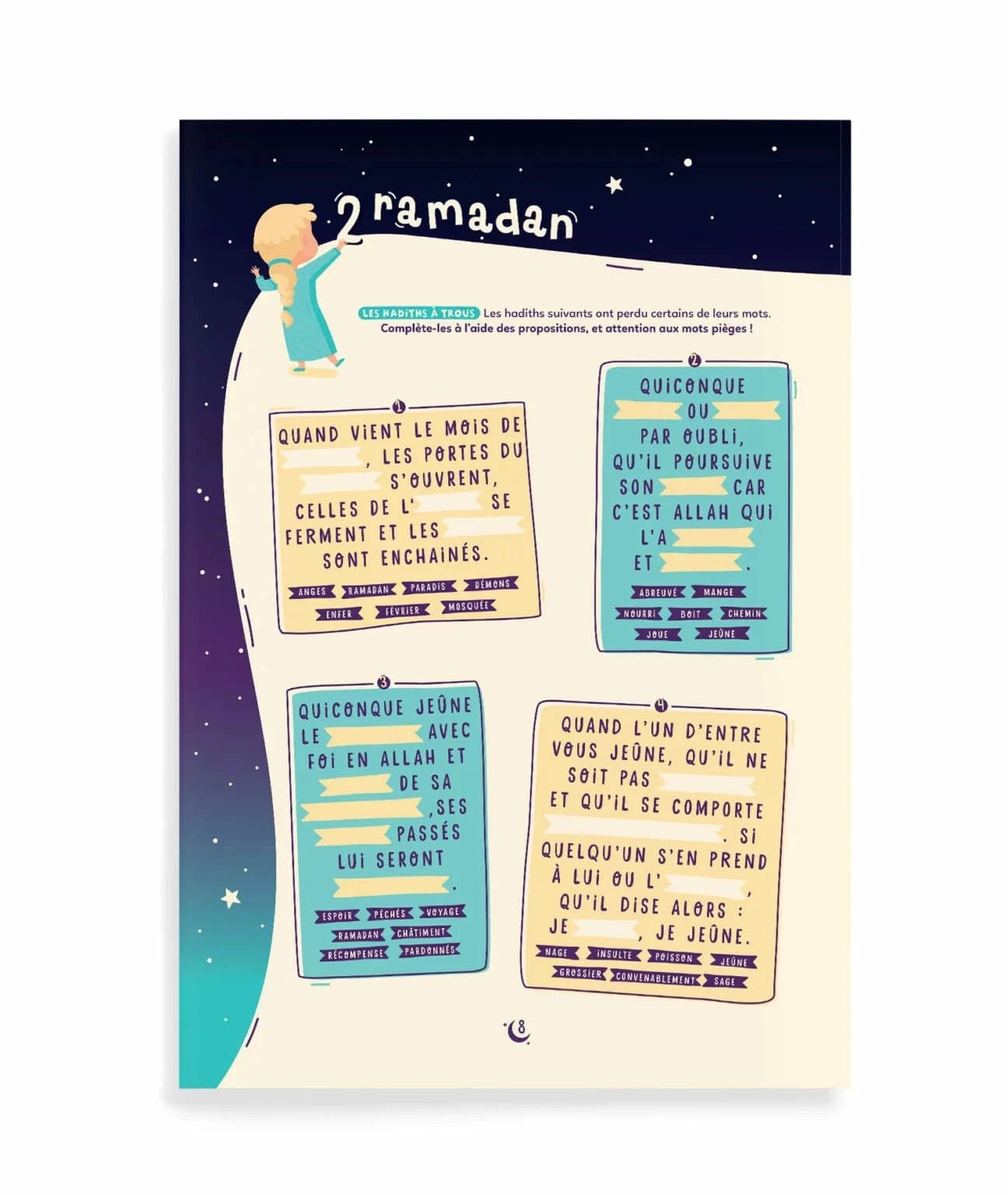 Mon cahier d'activités du Ramadan d'Ilyas El Mzabi & Mina DeeniLearn Livre > Islam > Ramadan 9782931241103 Librairie Musulmane Al-imen