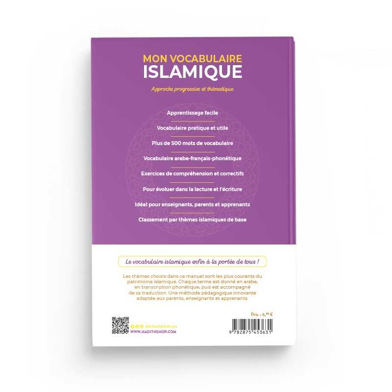 Mon Vocabulaire Islamique : Approche progressive et thématique - Par Amin Salih - Éditions Al-Hadîth Al-Hadîth Livre > Islam 9782875453631 Librairie Musulmane Al-imen