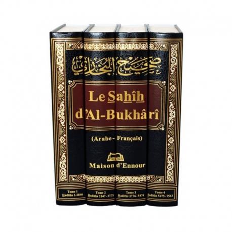 Sahih al Boukhari Complet Arabe - Français - 4 Volumes (Al - Bukhârî) - Ennour Al - imen