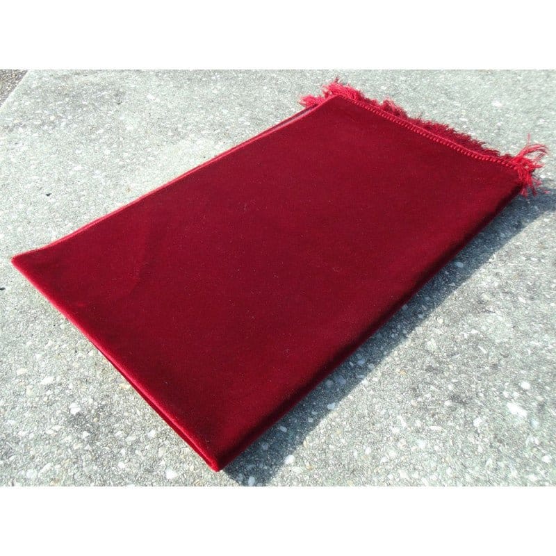 Tapis De Prière Velours Luxe Couleur Unie - ROUGE ESPAGNE Sana Tapis de prière > Velours 3700495411073 Librairie Musulmane Al-imen