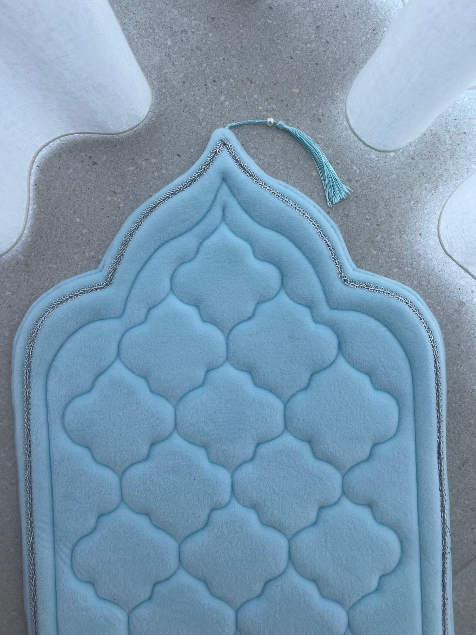 Petit tapis de prière nuage Turquoise | Amani